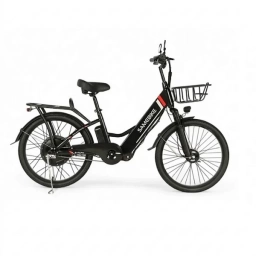 Bicicleta Electrica Samebike E-Alfa 36v-10,4Ah-350W 32km/h CM Rodado 24 Black