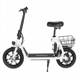 Scooter Electrica Samebike SM-C02 36V-13Ah-500W 32Km/h Rodado 14 White