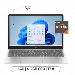 HP 15-FC0225DX 15,6 Full HD Touch Screen AMD Ryzen7 7730U 512Gb SSD 16Gb RAM