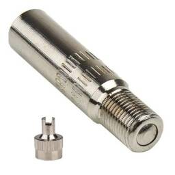 Alargue para valvula rigido cromado con saca ovulos 38mm