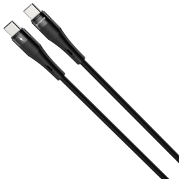CAB - CABLE PROOVE Light Silicone TIPOC TIPO C 60W 1M- NEGRO