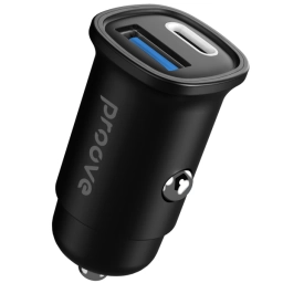 CARGADOR P/AUTO PROOVE Flash USB+PD(TIPO C) 30W