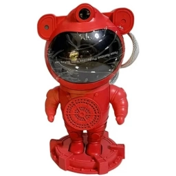 ASTRONAUTA LUZ DE AURORA CON LUNA - ROJO