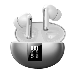 AURICULAR Bluetooth PROOVE Thunder Buds SE TWS ANC PLATEADO