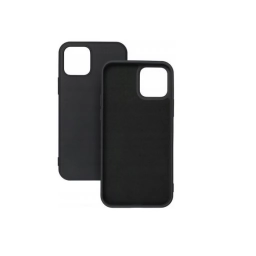 Protector de Silicona semi rgido Negro iPhone 16 Pro Max