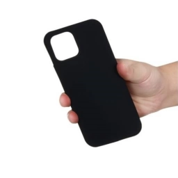 Protector de Silicona semi rgido Negro iPhone 15