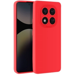 Protector de Silicona semi rgido Rojo RedMi Note 14 Pro(5G)