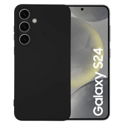 Protector de Silicona semi rgido Negro Samsung S24