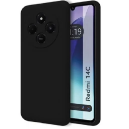 Protector de Silicona semi rgido Negro RedMi 14cPoco C75