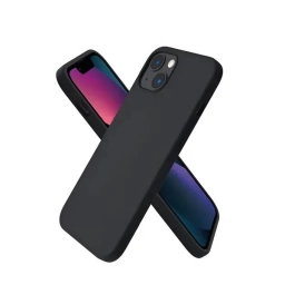 Protector de Silicona semi rgido Negro iPhone 14