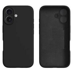 Protector de Silicona semi r�gido Negro iPhone 16