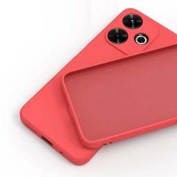 Protector de Silicona semi rígido Rojo RedMi 13(4G5G)-RedMi 13X