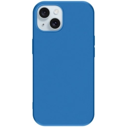 Protector de Silicona semi rgido Azul iPhone 15