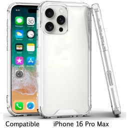 Protector de Silicona Transparente iPhone 16 Pro Max