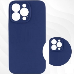 Protector de Silicona semi rgido Azul iPhone 16 Pro Max