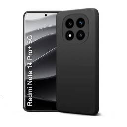 Protector de Silicona semi r�gido Negro RedMi Note 14 Pro+(5G)