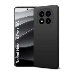 Protector de Silicona semi rgido Negro RedMi Note 14 Pro+(5G)