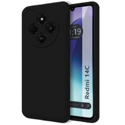 Protector de Silicona semi rígido Negro RedMi 14cPoco C75