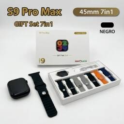 Smart Watch S9 Pro Max 45mm 7 Correas intercambiables - Negro