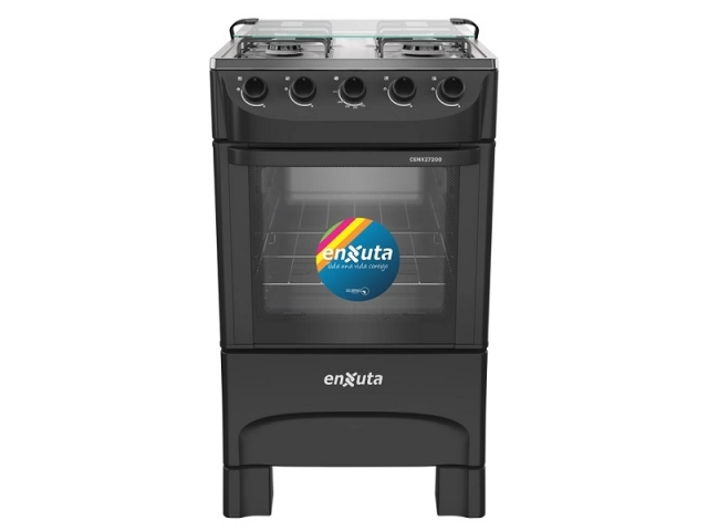 Cocina Supergas 4 Hornallas Con Termocupla Color Negro